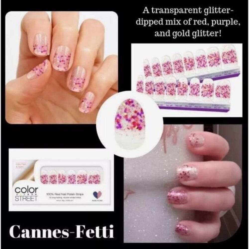vColor Street |‎ Cannes-fetti | Nail Polish Stripes | NWT | SKU9